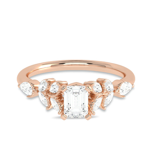 1 CT. Vintage cocktail Lab created diamong Ring.