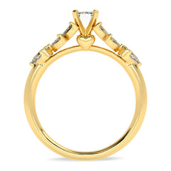 1 CT. Vintage cocktail Lab created diamong Ring.