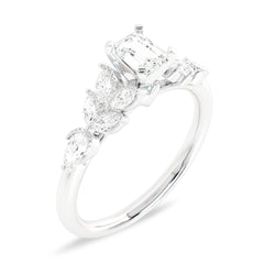 1 CT. Vintage cocktail Lab created diamong Ring.