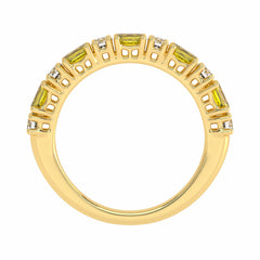 1 CT. Fancy Yellow Radiant Diamond Band Ring