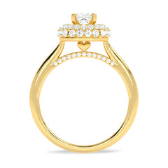 1 CT. Timeless Treasure Cushion Cut Double Halo Round Lab created Diamond Ring