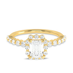 1 CT. Exceptional center with side Lab created diamond Engagement ring