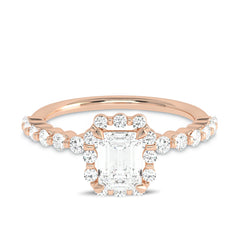 1 CT. Exceptional center with side Lab created diamond Engagement ring