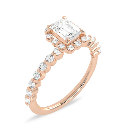 1 CT. Exceptional center with side Lab created diamond Engagement ring