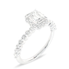 1 CT. Exceptional center with side Lab created diamond Engagement ring