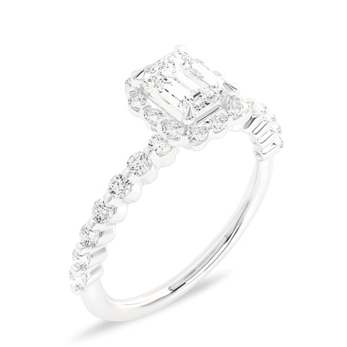 1 CT. Exceptional center with side Lab created diamond Engagement ring
