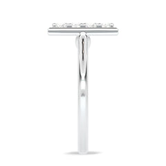 5/8 CT. Mordern Round and Baguette Rectangle Ring.