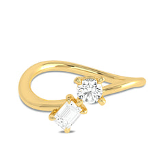3/8 CT. Twin Lab created Diamond Engagement Ring