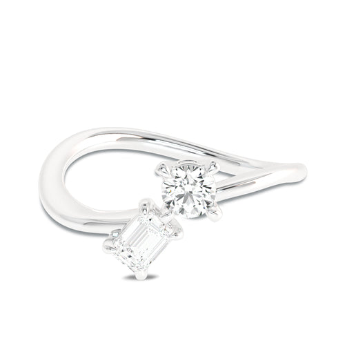 3/8 CT. Twin Lab created Diamond Engagement Ring