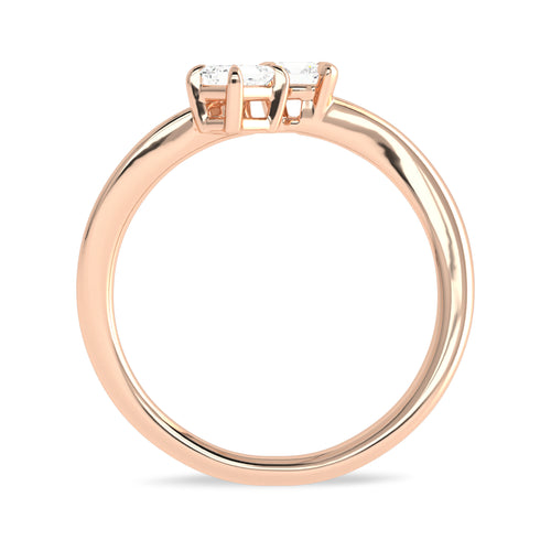 3/8 CT. Twin Lab created Diamond Engagement Ring