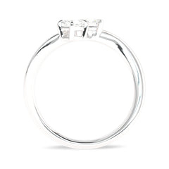 3/8 CT. Twin Lab created Diamond Engagement Ring