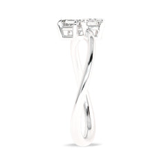 3/8 CT. Twin Lab created Diamond Engagement Ring