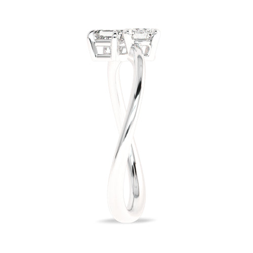 3/8 CT. Twin Lab created Diamond Engagement Ring