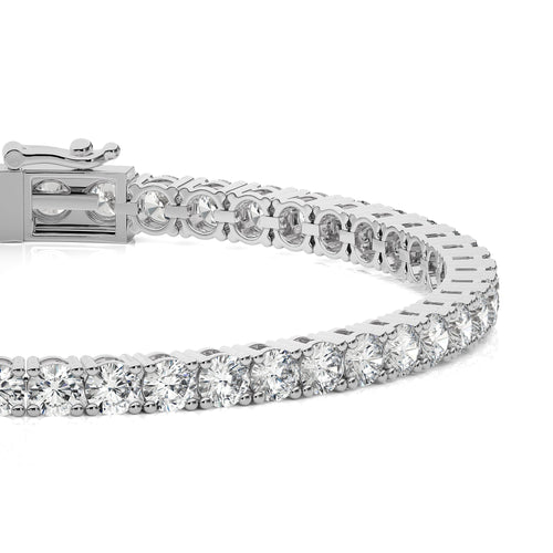 7 CT Round Natural Diamond Tennis Bracelet