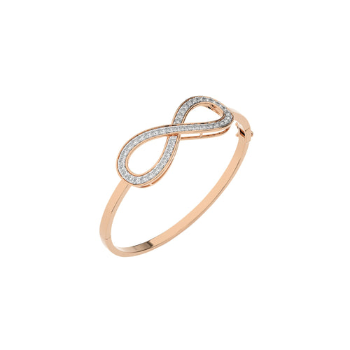 1 1/2 CT Infinity Round Lab Created Diamond Bangle Bracelet