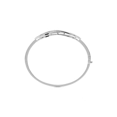 1 1/2 CT Infinity Round Natural Diamond Bangle Bracelet