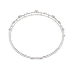 1 CT. Glowing Flora Round Lab Created Diamond Bangle Bracelet