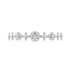 1 CT. Glowing Flora Round Lab Created Diamond Bangle Bracelet