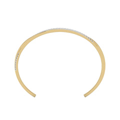1/2 CT. Twisted Lab Created Diamond Cuff Bracelet