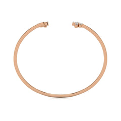 1/4 CT. Marquise Lab Created Diamond Leaves Bangle Bracelet