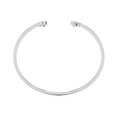 1/4 CT. Marquise Lab Created Diamond Leaves Bangle Bracelet