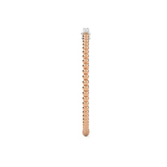 1/3 CT. Round Natural Diamond Beaded Cuff Bracelet
