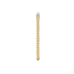 1/3 CT. Round Natural Diamond Beaded Cuff Bracelet