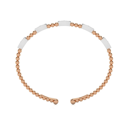 1/2 CT. Marquise Shape Round Studded Natural Diamond Bujukan Cuff Bracelets
