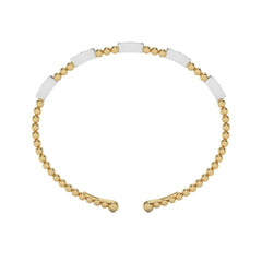 1/2 CT. Marquise Shape Round Studded Natural Diamond Bujukan Cuff Bracelets