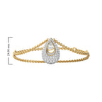 2 1//4 Tear Drop Pear and Round Natural Diamond Bracelet