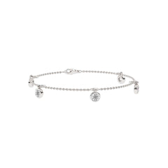 1 CT. Round Bezel Set Station Bracelet