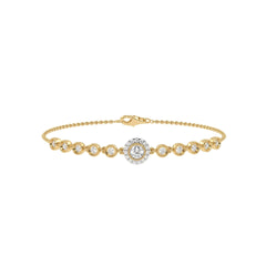 5/8 CT. Vintage Inspired Round Lab Created Diamond Bezel set Bracelet