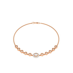 5/8 CT. Vintage Inspired Round Lab Created Diamond Bezel set Bracelet