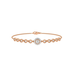 5/8 CT. Vintage Inspired Round Lab Created Diamond Bezel set Bracelet