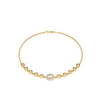 5/8 CT. Vintage Inspired Round Natural Diamond Bezel set Bracelet