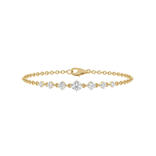 5/8 CT. Graduated Seven Stone Lab Created Diamond Bracelet