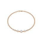 5/8 CT. Graduated Seven Stone Natural Diamond Bracelet