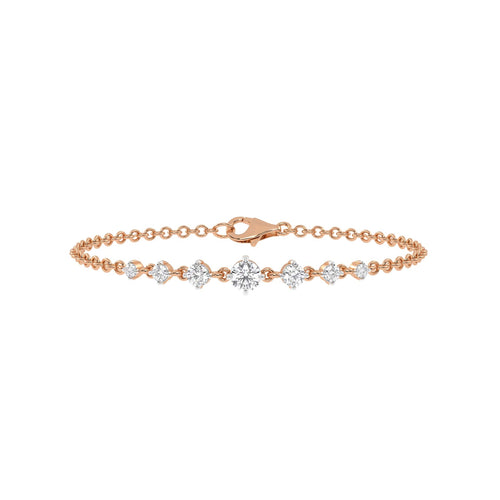 5/8 CT. Graduated Seven Stone Lab Created Diamond Bracelet