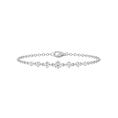 5/8 CT. Graduated Seven Stone Natural Diamond Bracelet