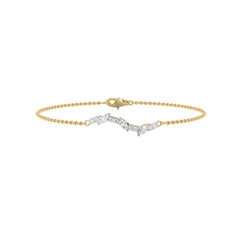 1/4 CT. Round and Marquise Natural Diamond Bracelet