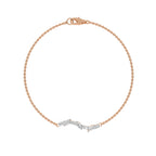 1/4 CT. Round and Marquise Lab Created Diamond Bracelet