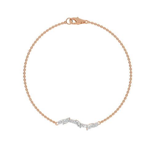 1/4 CT. Round and Marquise Lab Created Diamond Bracelet