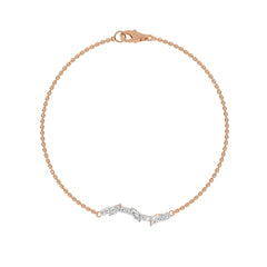 1/4 CT. Round and Marquise Natural Diamond Bracelet