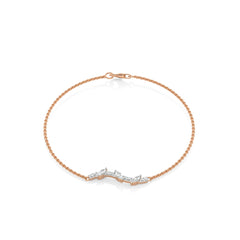 1/4 CT. Round and Marquise Natural Diamond Bracelet