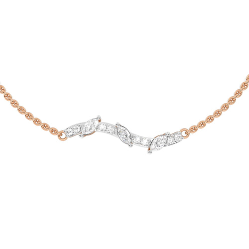1/4 CT. Round and Marquise Natural Diamond Bracelet