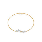 1/4 CT. Round and Marquise Natural Diamond Bracelet