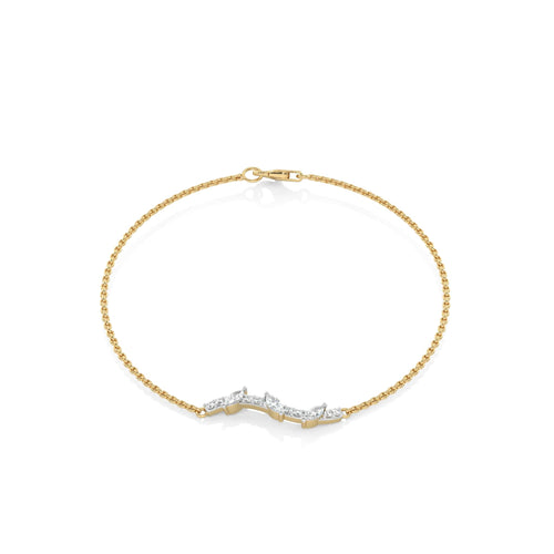 1/4 CT. Round and Marquise Natural Diamond Bracelet