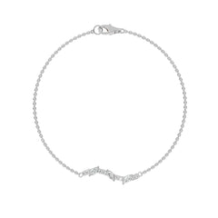 1/4 CT. Round and Marquise Natural Diamond Bracelet