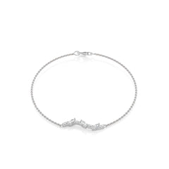 1/4 CT. Round and Marquise Natural Diamond Bracelet