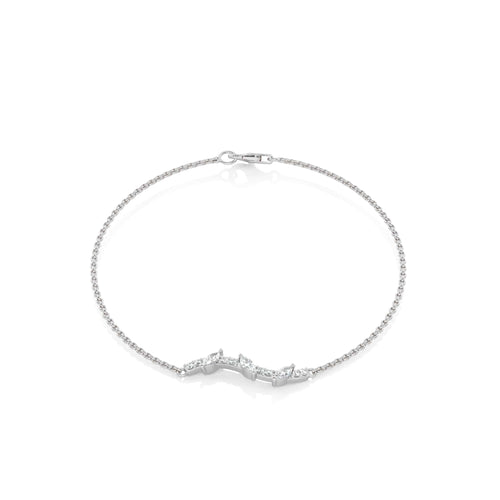 1/4 CT. Round and Marquise Natural Diamond Bracelet
